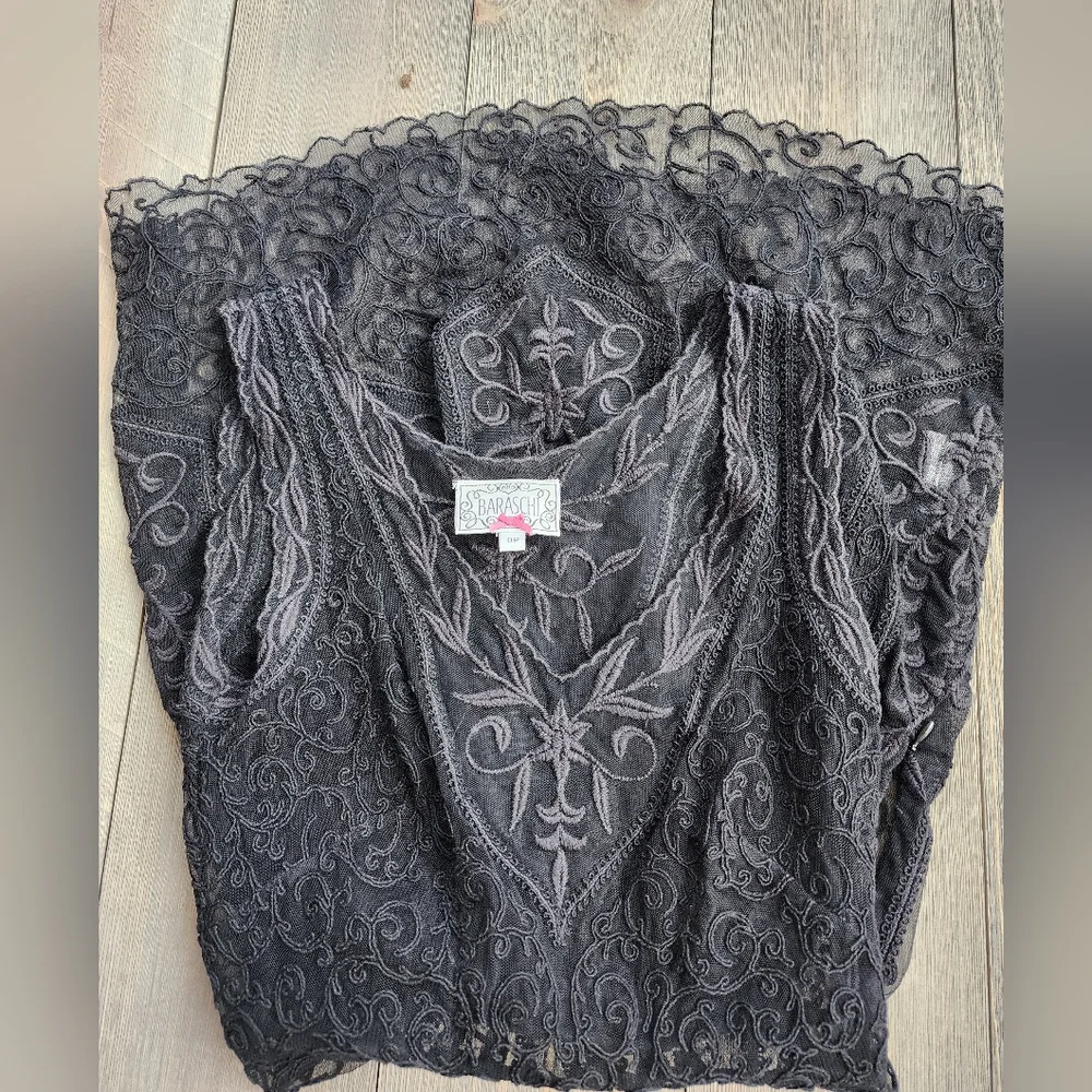 Anthropologie Yoana Baraschi Lace V-Neck Dress EUC - Picture 3 of 9